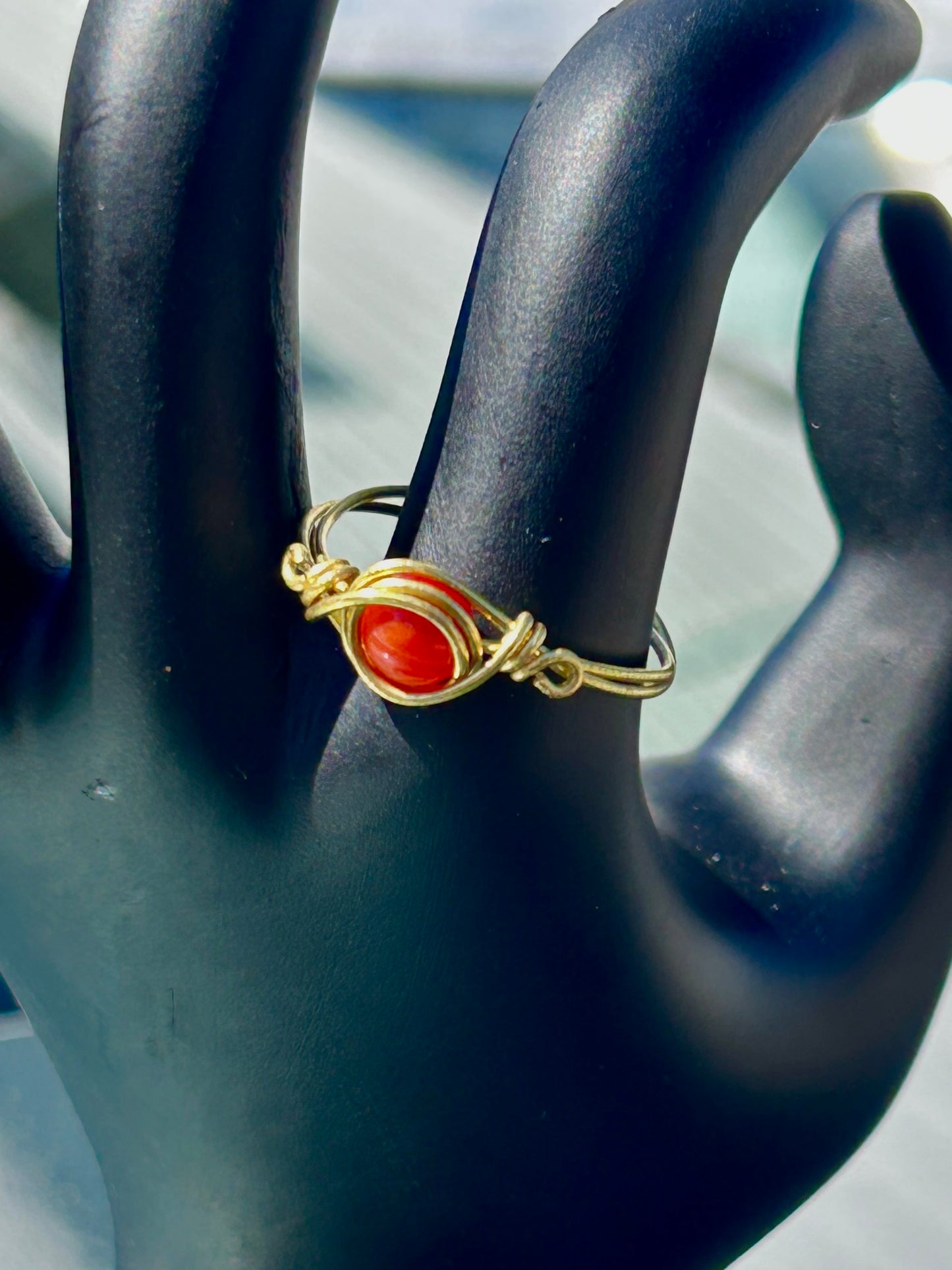 Carnelian Gold Ring