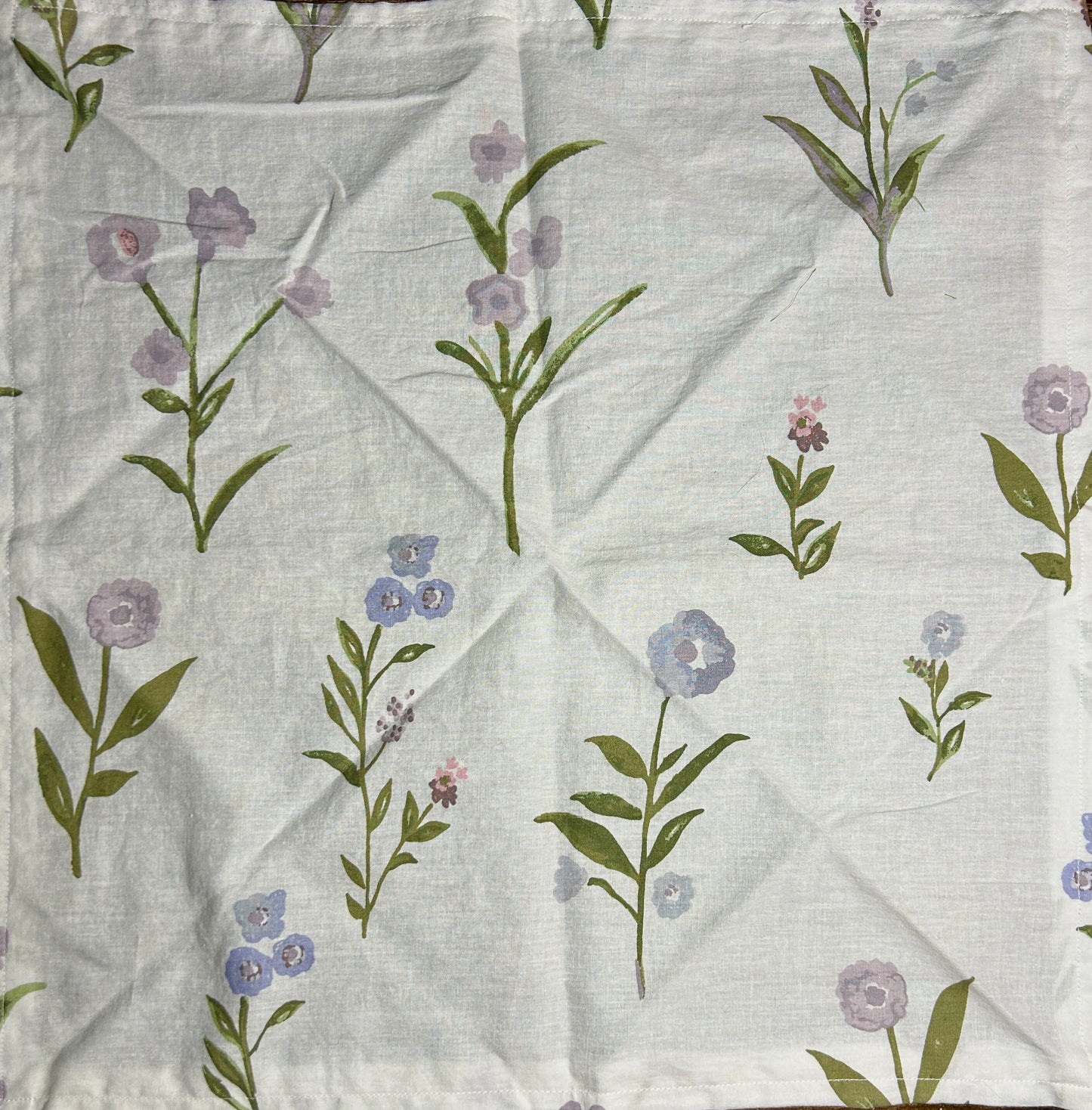 Large Purple & Blue Wildflower Bandana