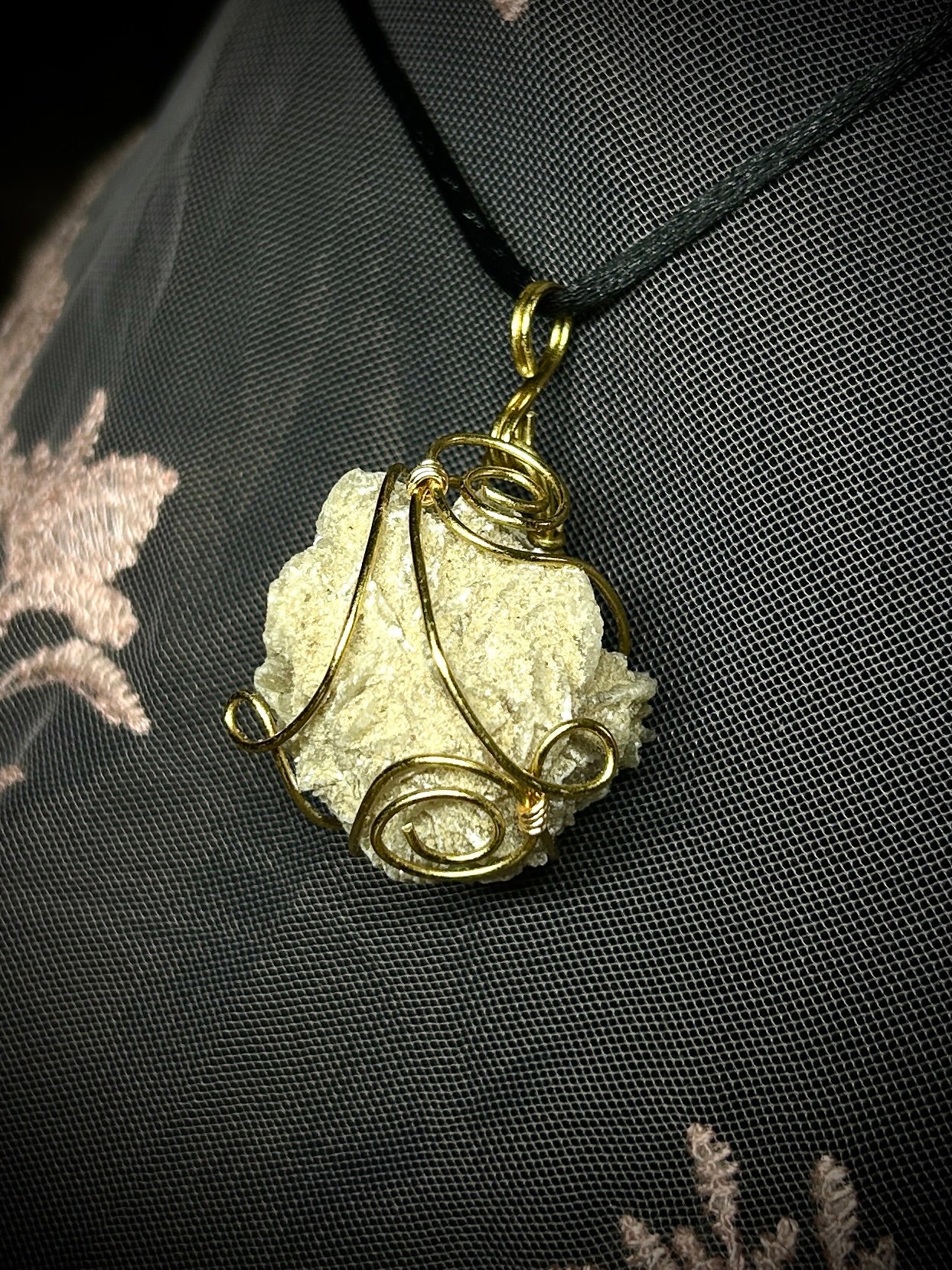 Tumbleweed Desert Rose Necklace