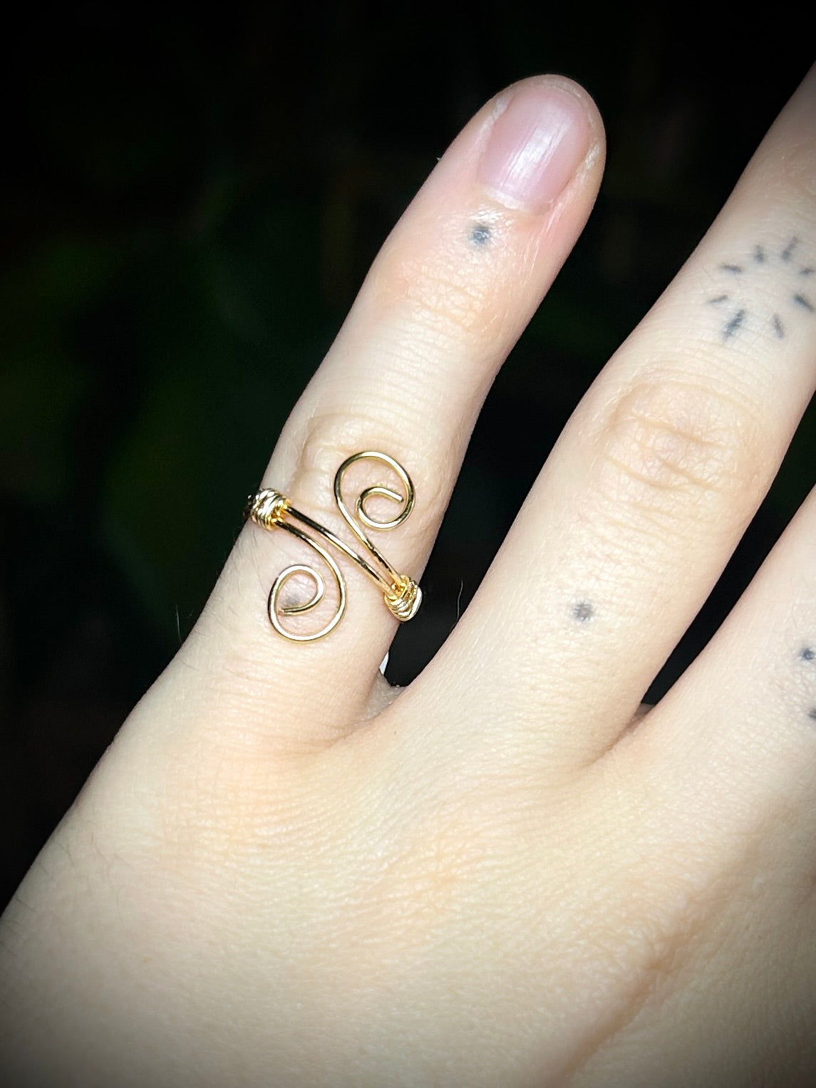 Gold Swirl Ring