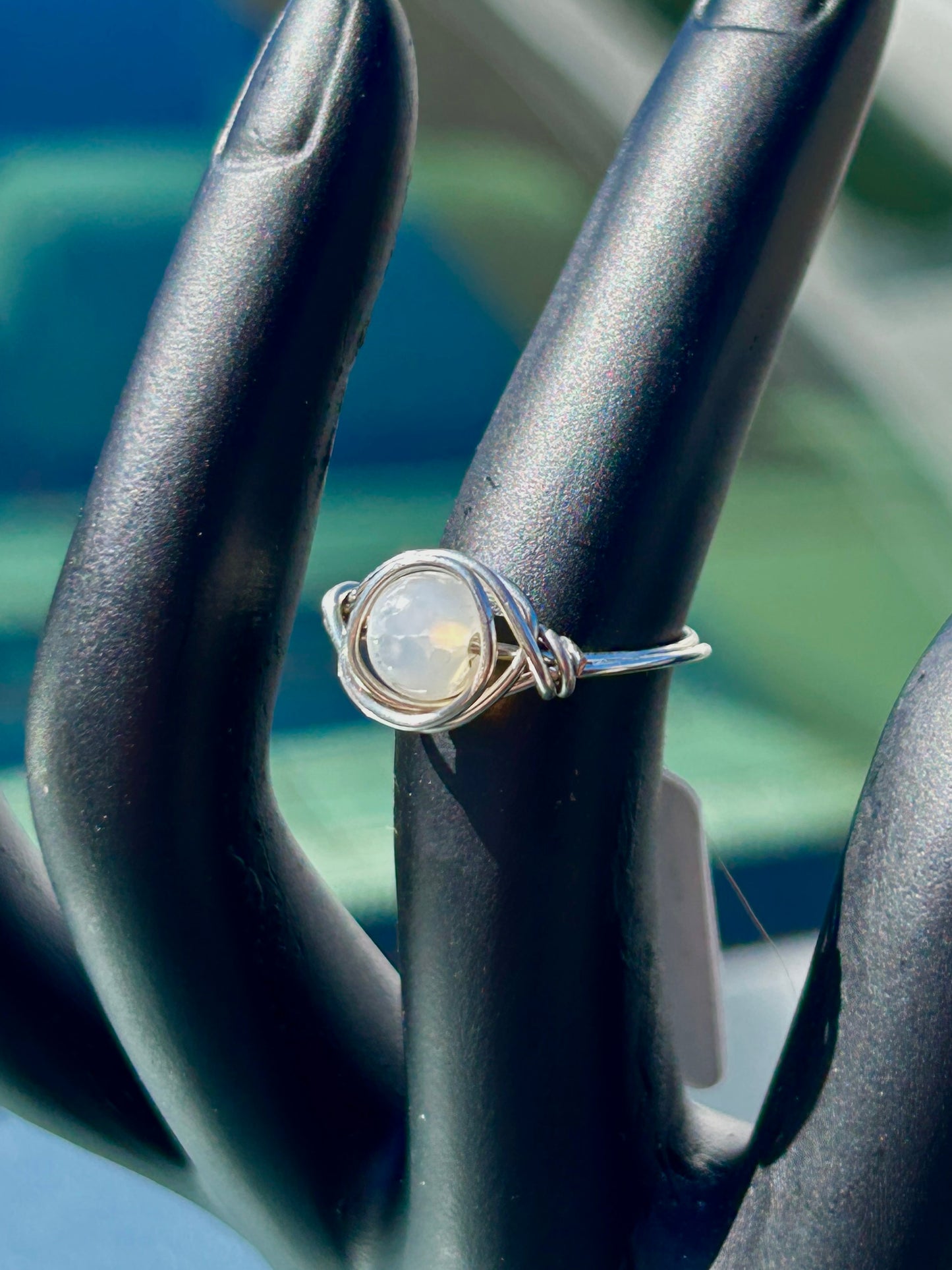 Smokey Quartz Silver Ring