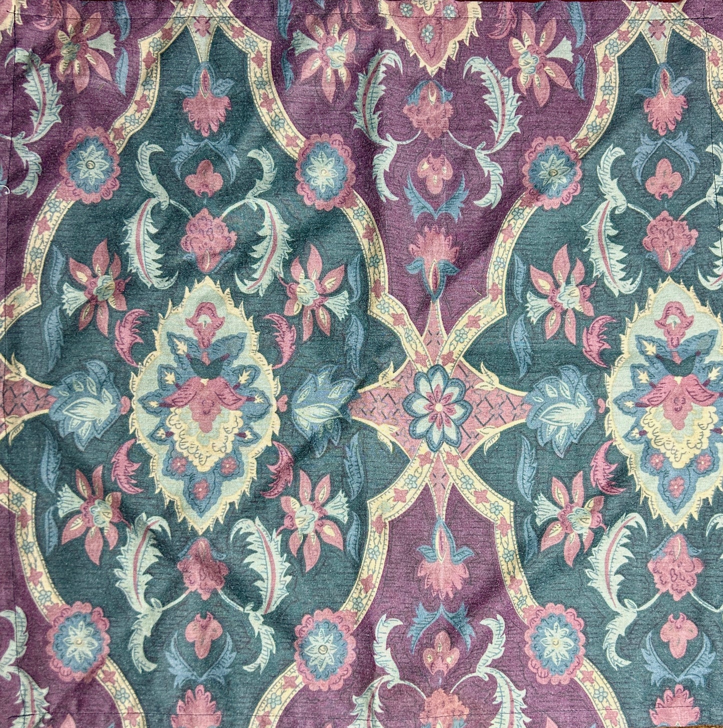 Purple & Blue-Green Ornamental Bandana