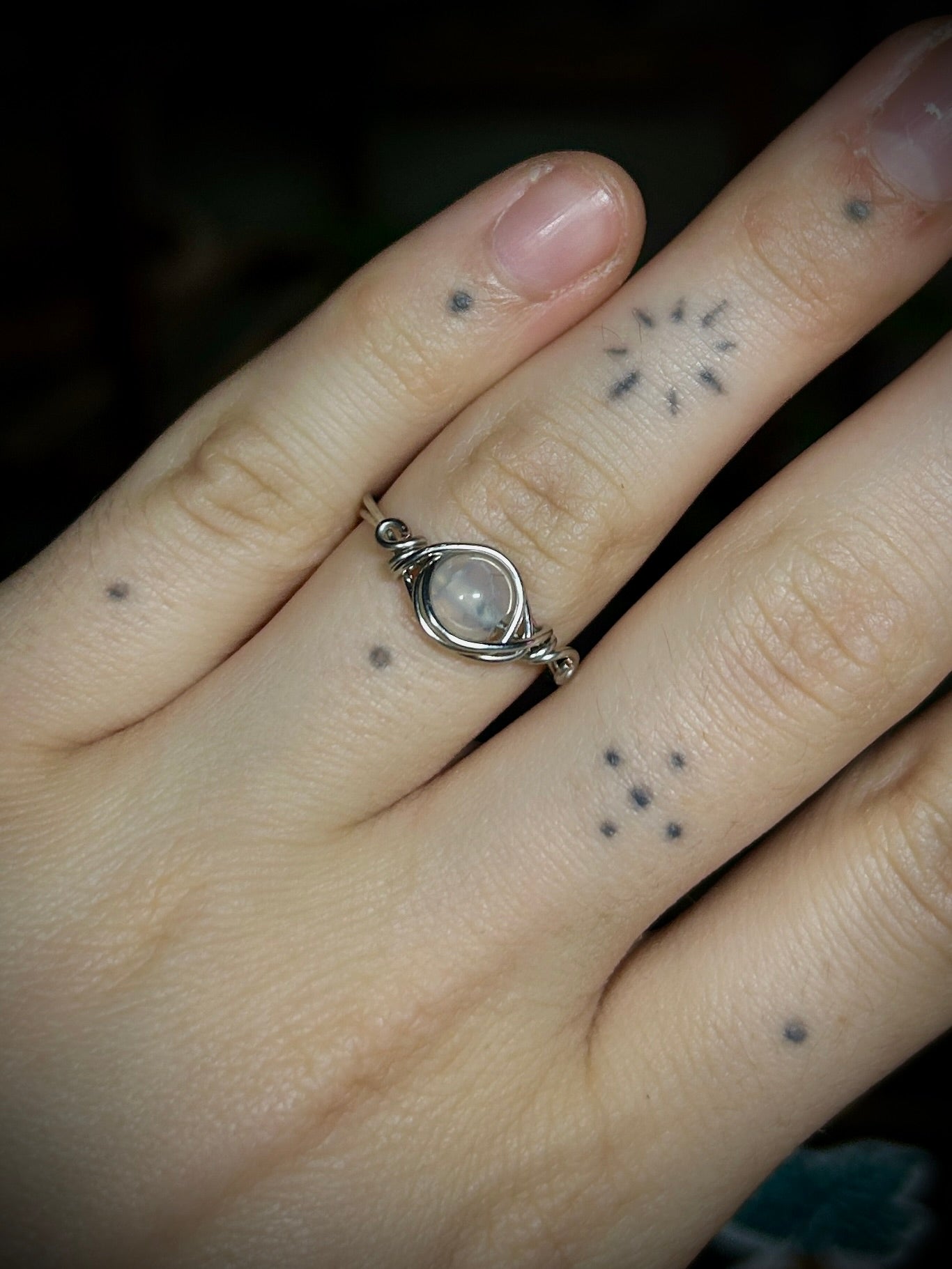 Quartz Silver Ring