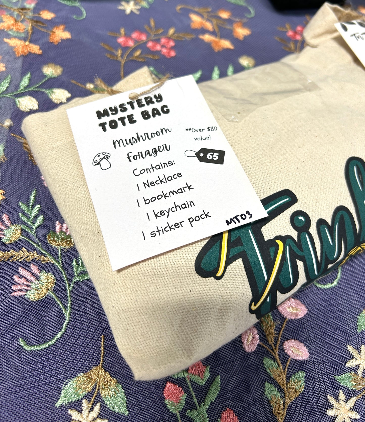 Mushroom Forager Mystery Tote Bag