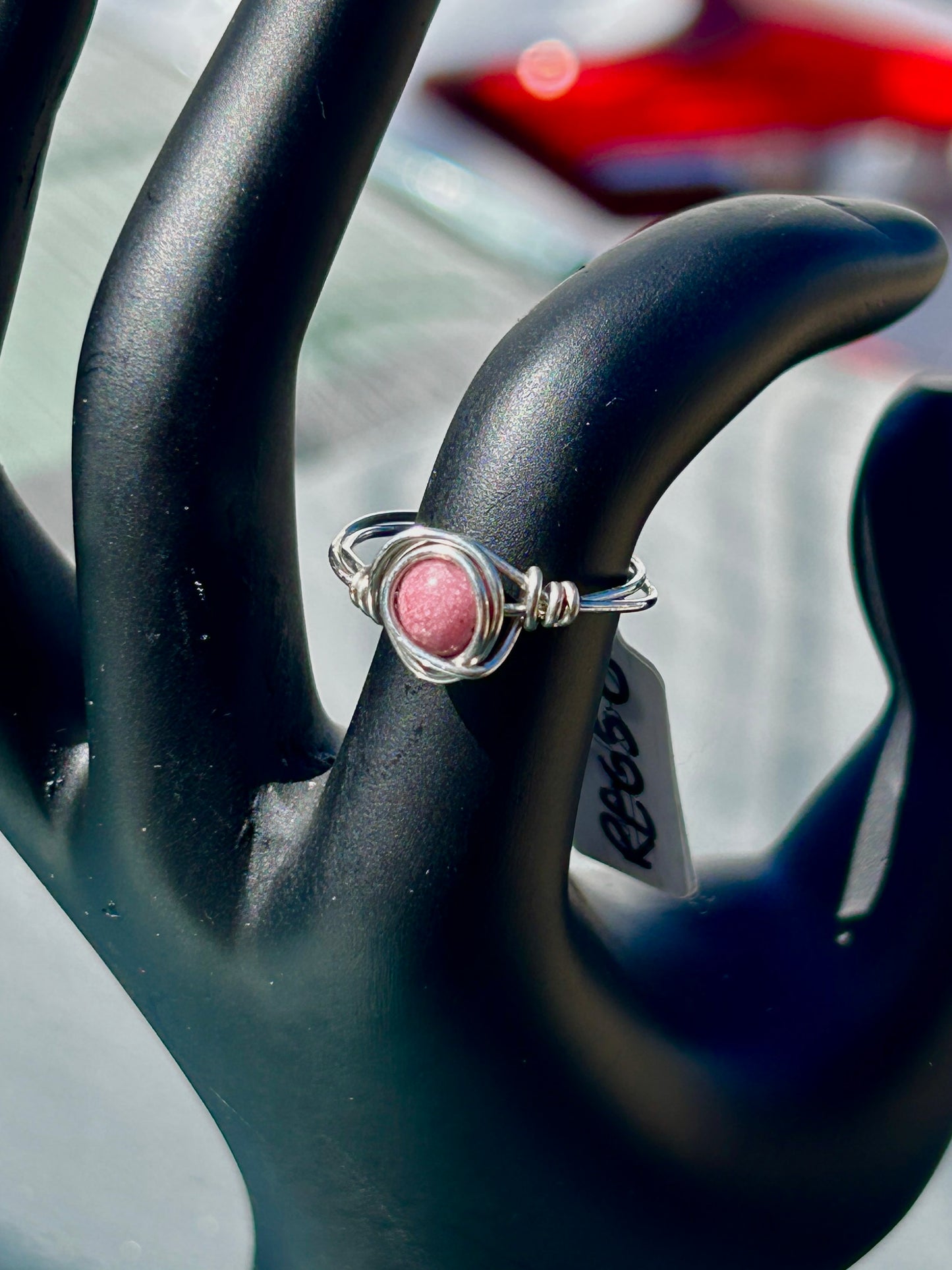 Rhodonite Silver Ring