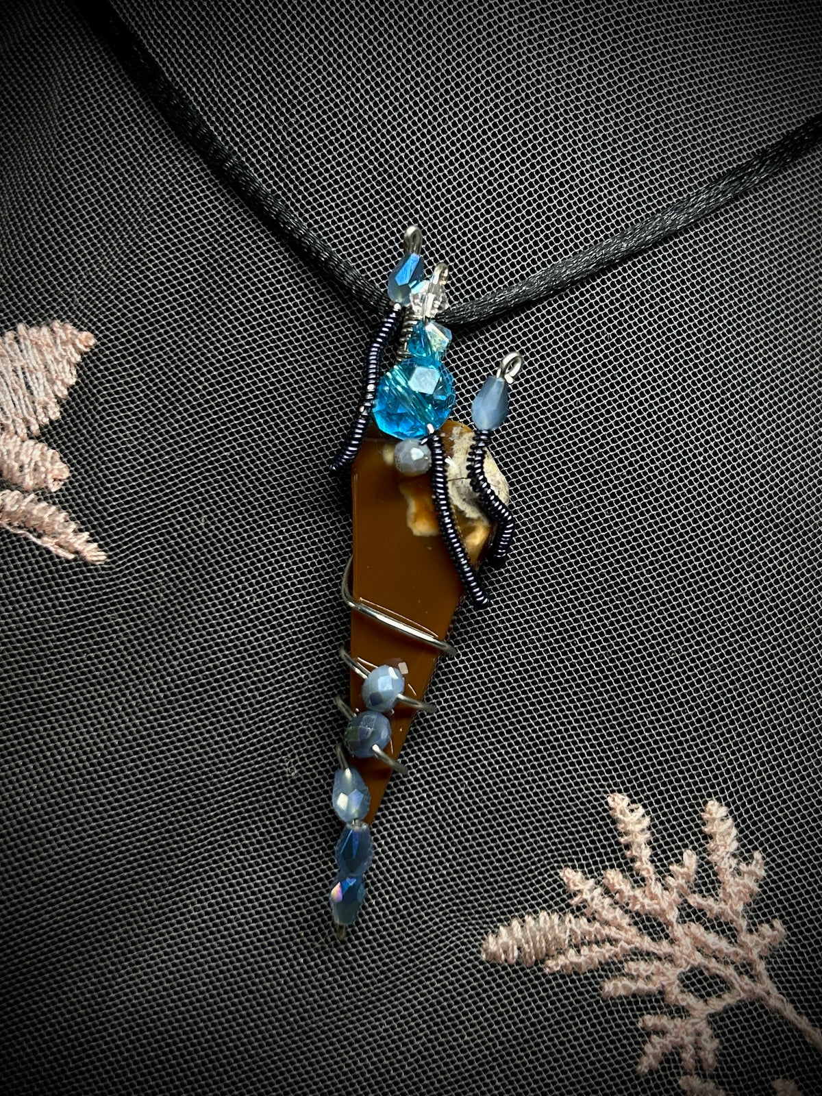 Bruneau Jasper Wizard Scroll Necklace