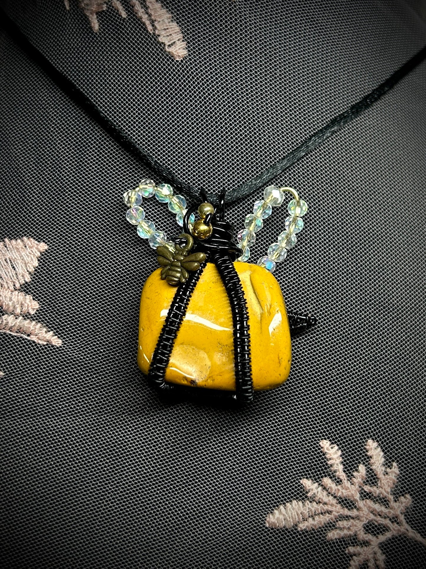 Mookaite Bee Necklace