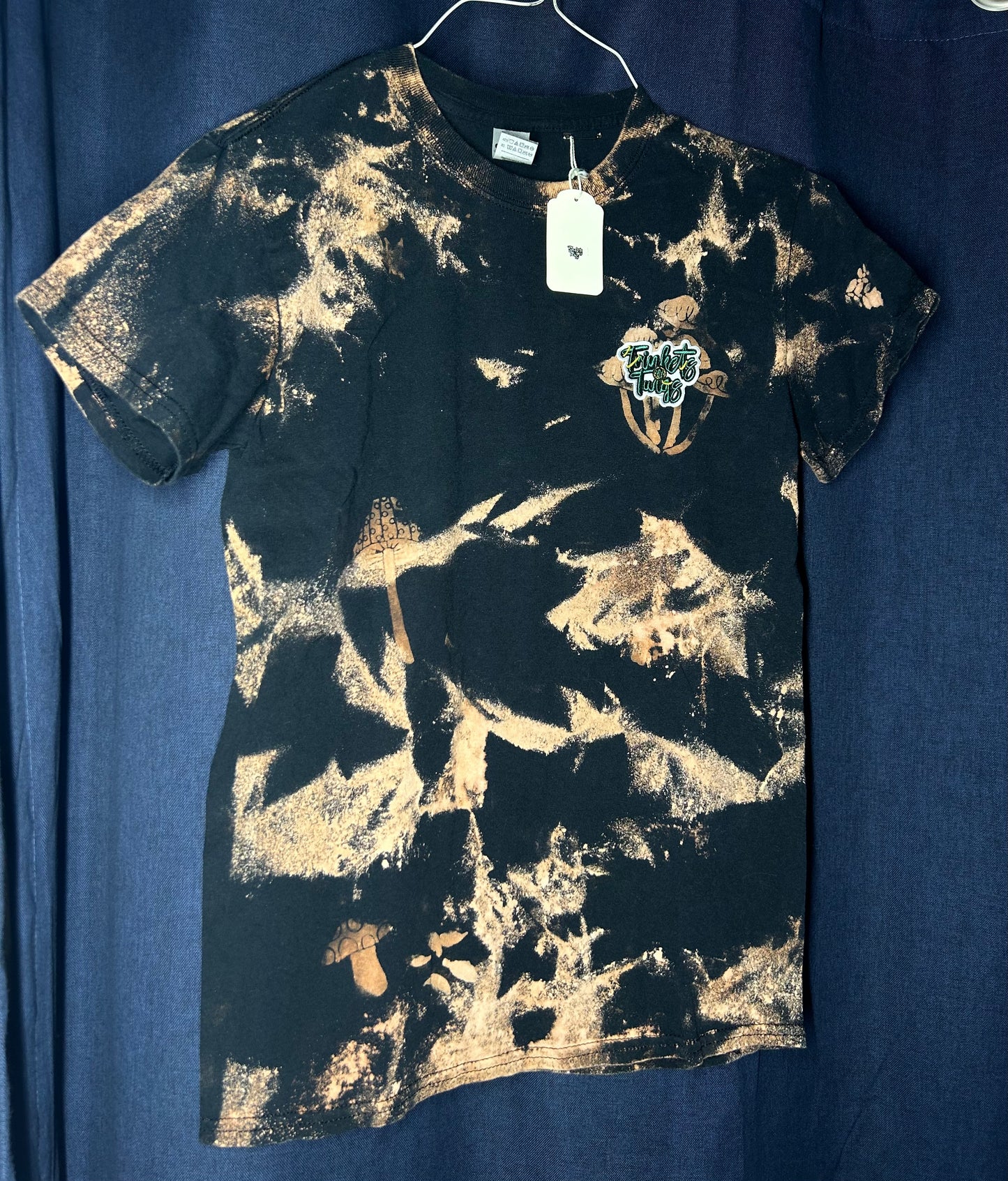 Bleach Dyed Mushroom T-Shirt