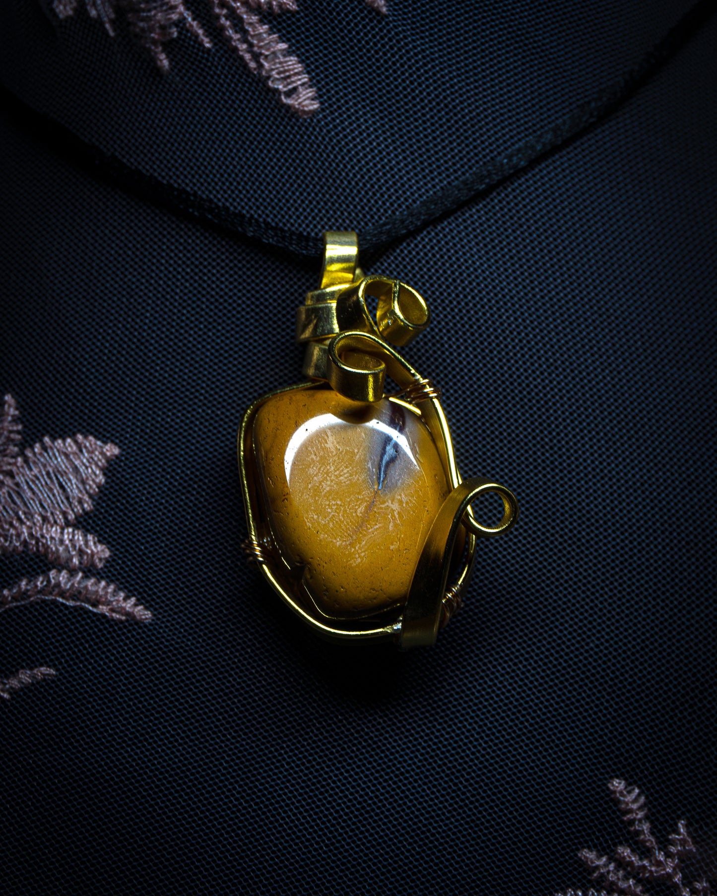 Yellow Mookaite Necklace