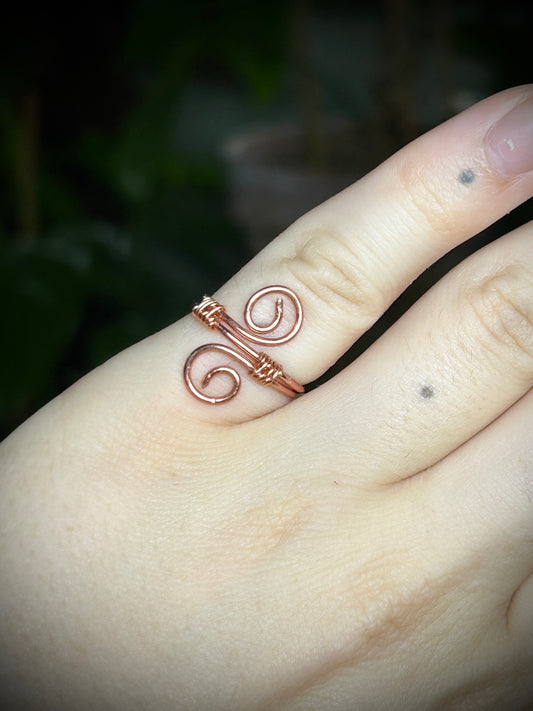 Rose Gold Swirl Ring