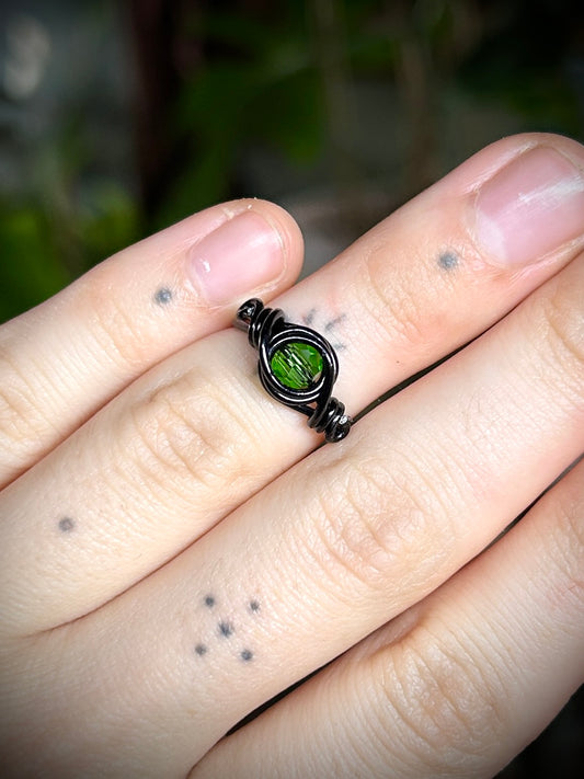 Green & Black Ring