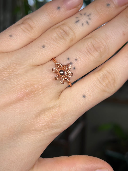 Bronze Flower Ring