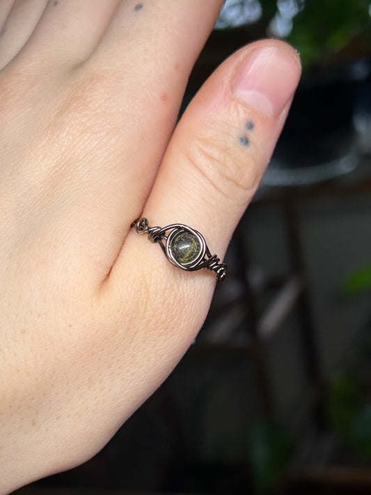 Dragon’s Blood Dark Silver Ring