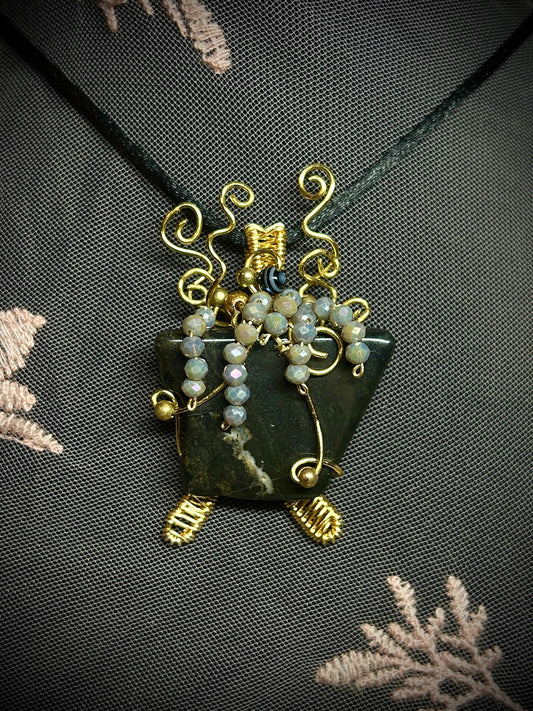 Sardonyx Bubbling Cauldron Necklace