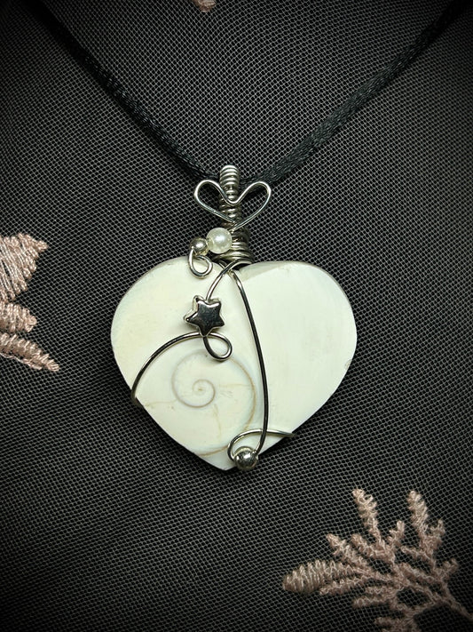 Howlite Heart Necklace