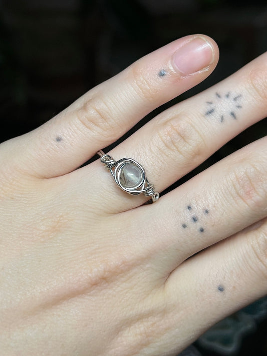 Quartz Silver Ring