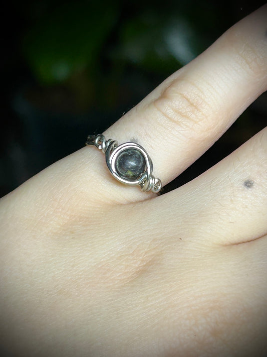 Dragon's Blood Silver Ring
