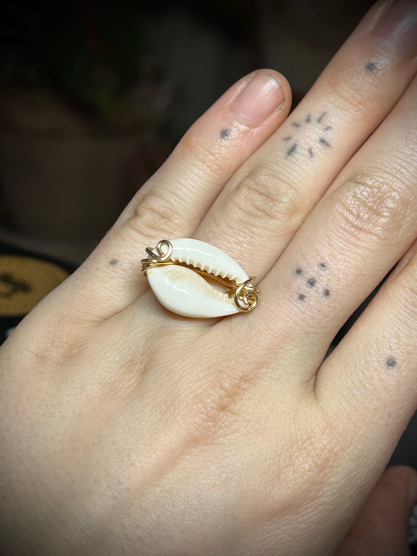 Seashell Gold Ring