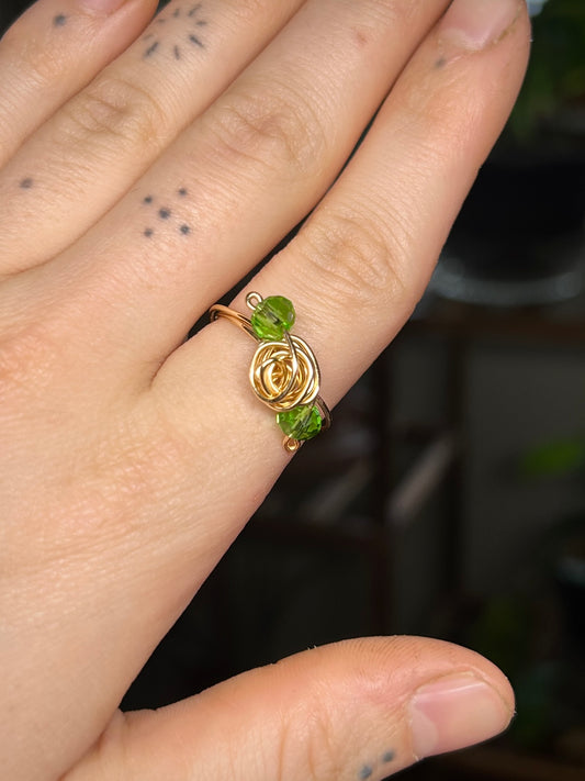 Gold Rose Ring