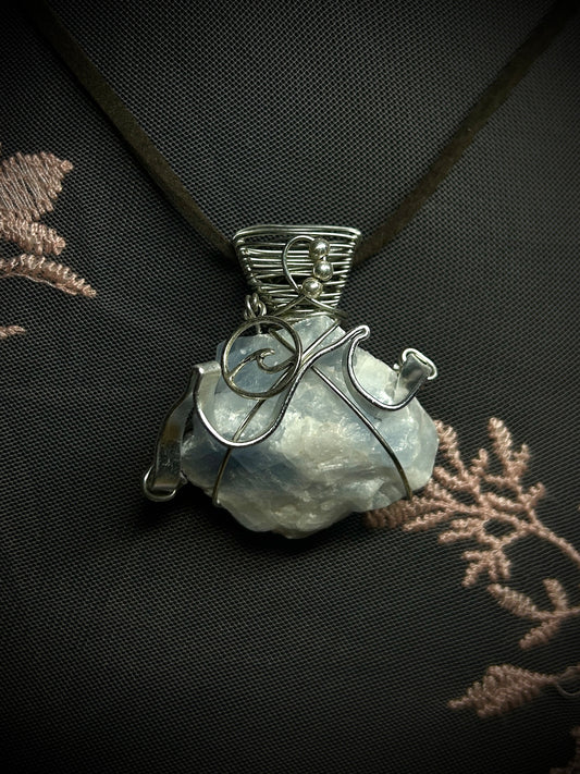 Blue Calcite Water Necklace
