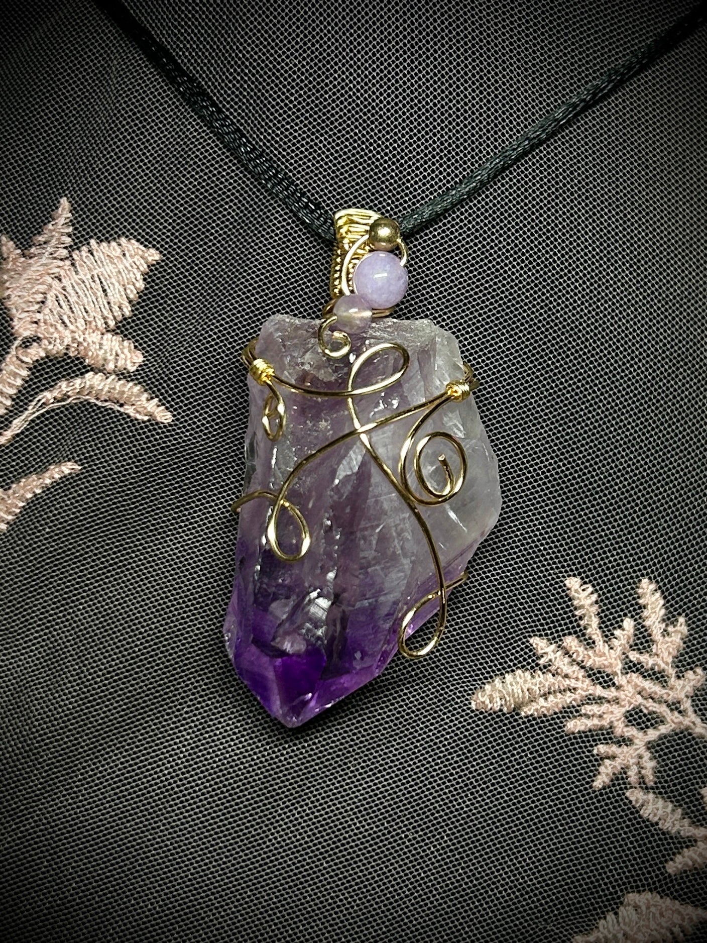 Large Amethyst Necklace