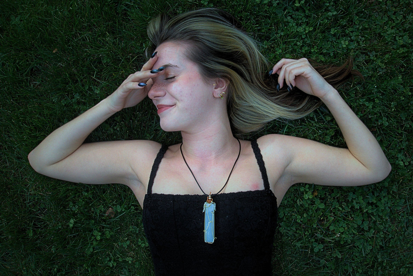 Selenite Candle Necklace