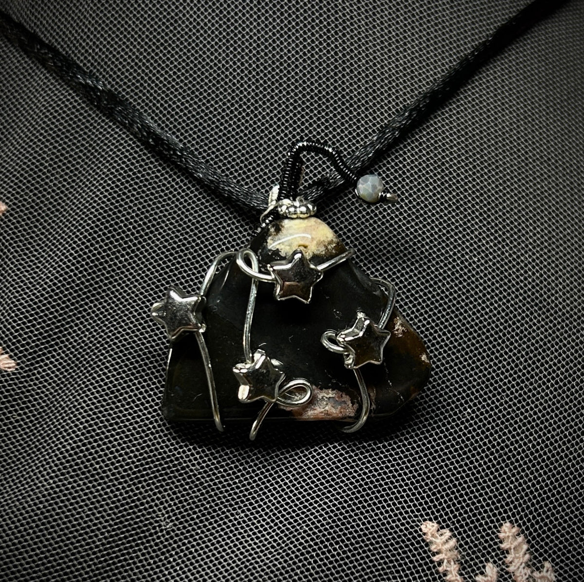 Sardonyx Wizard Hat Necklace