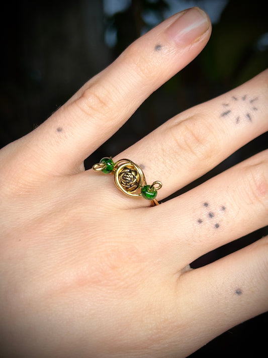 Gold Rose Ring