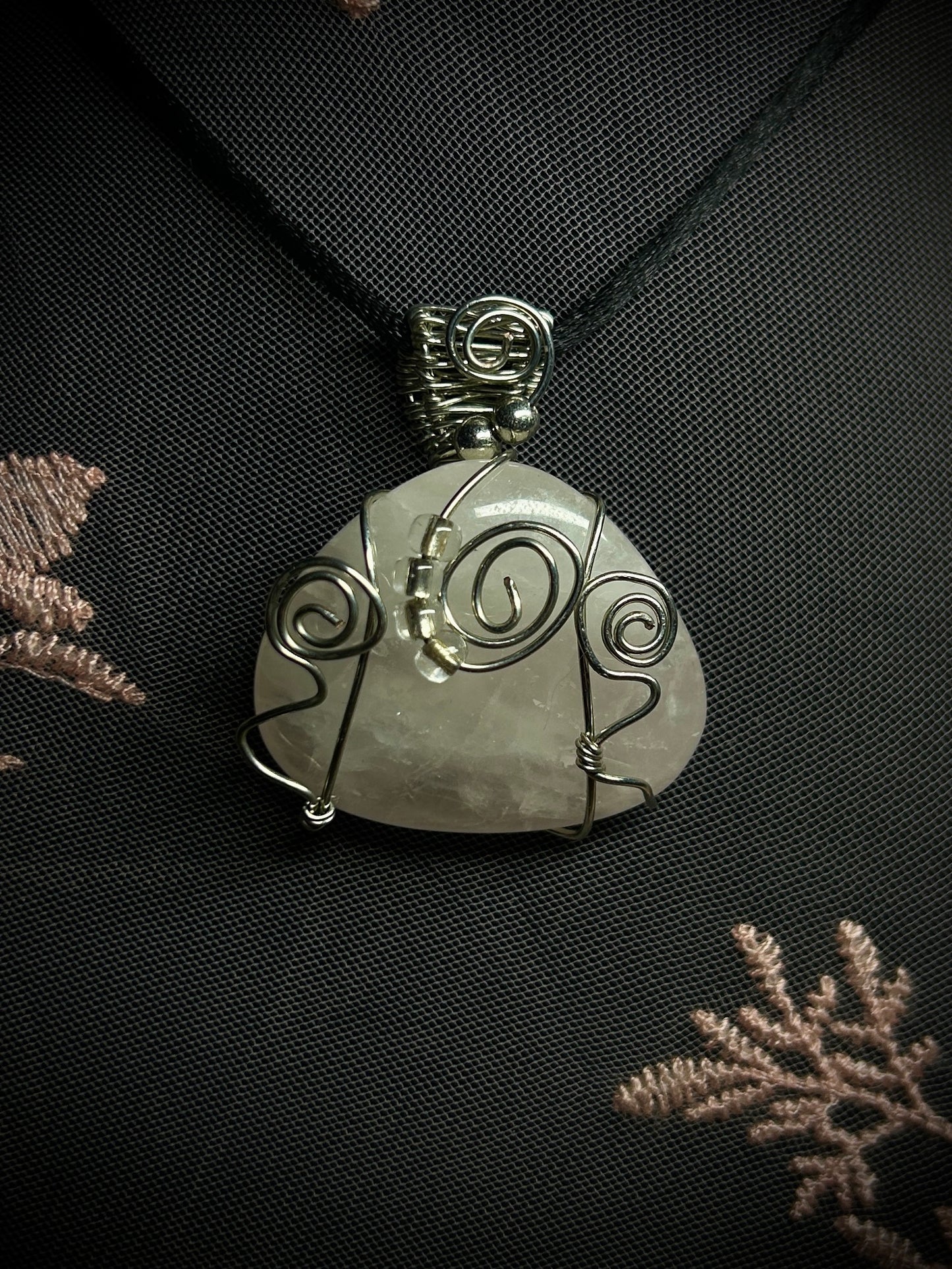 Quartz Air Swirls Necklace