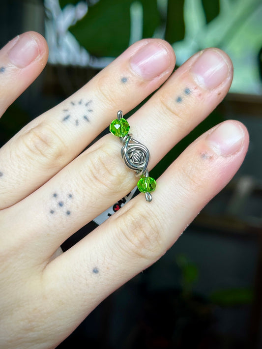 Silver Rose Ring