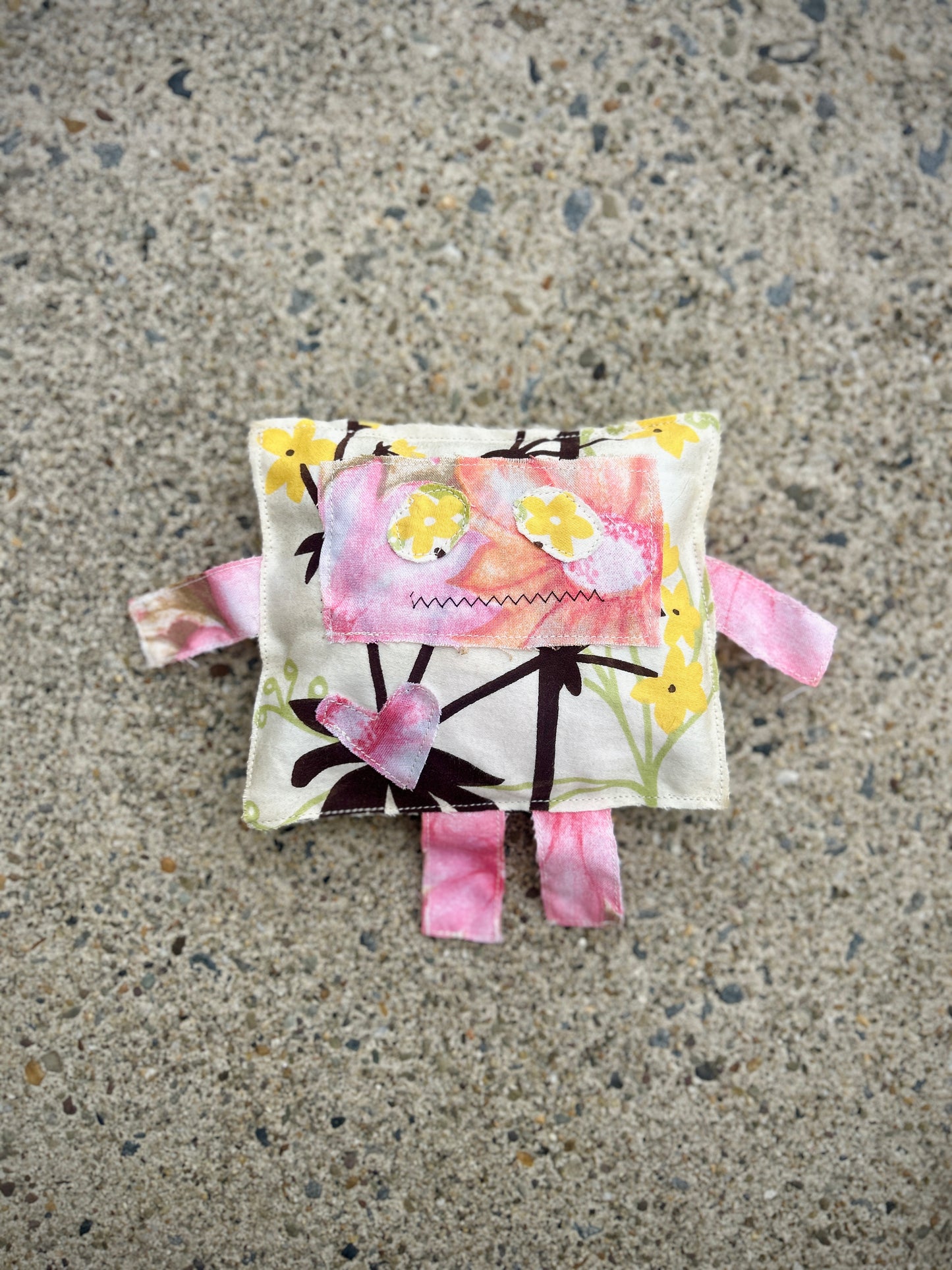 Sour Flower; Second-Hand Fabric Plushie