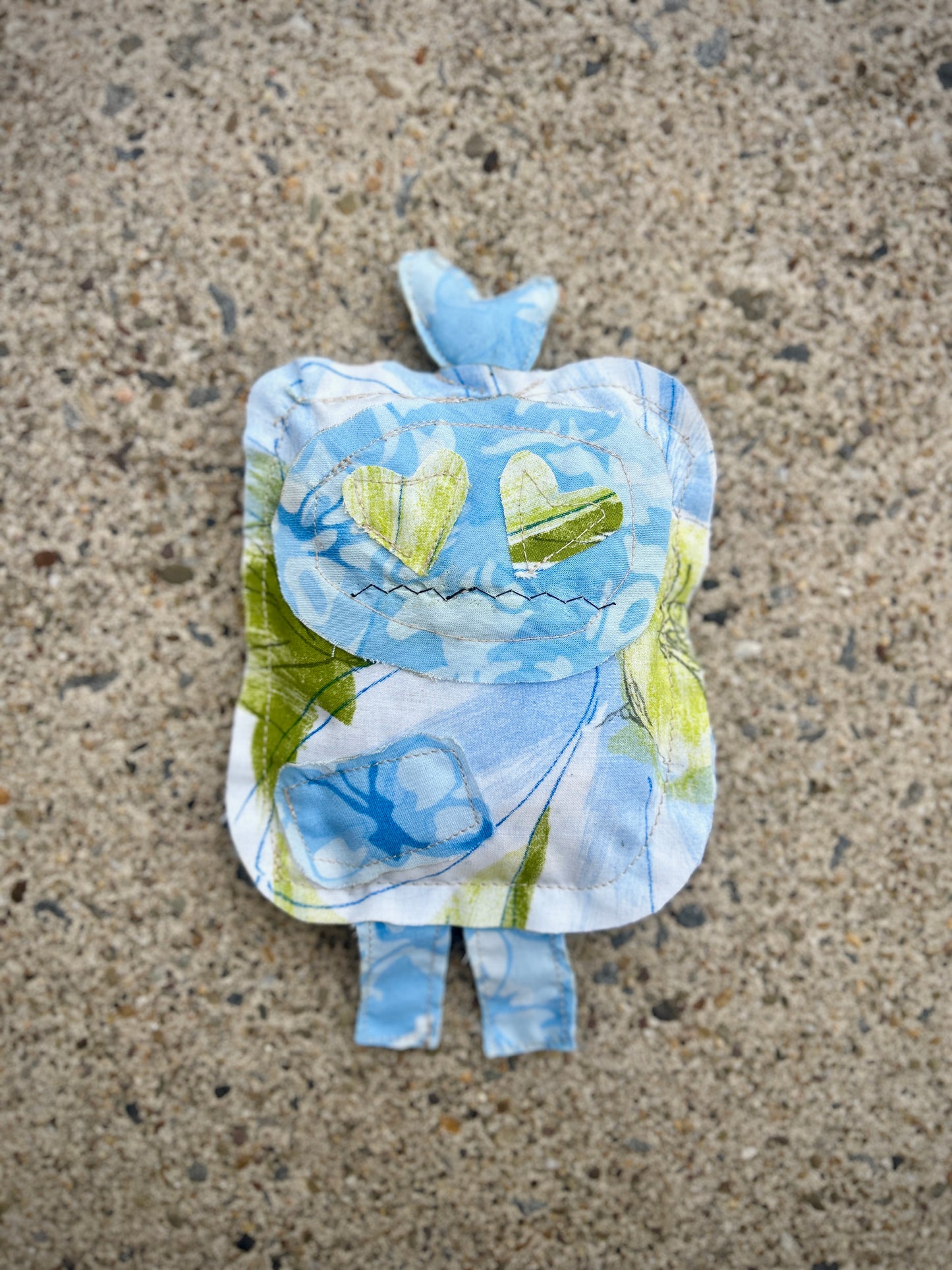 Bluebean; Second-Hand Fabric Plushie