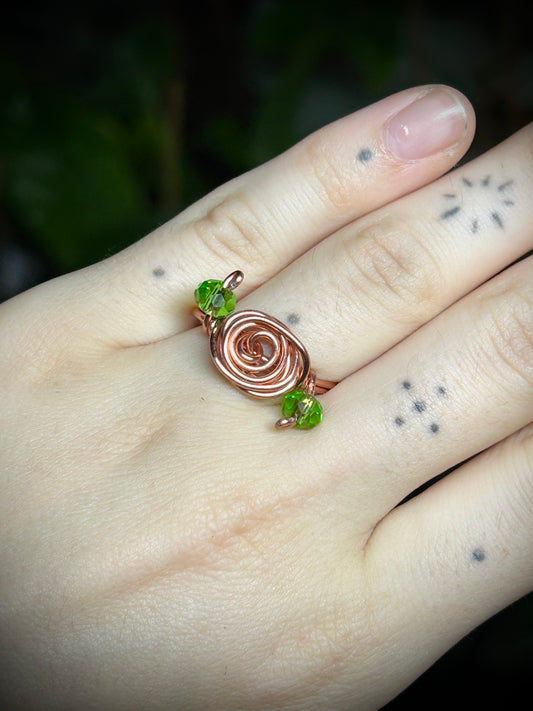 Rose Gold Rose Ring