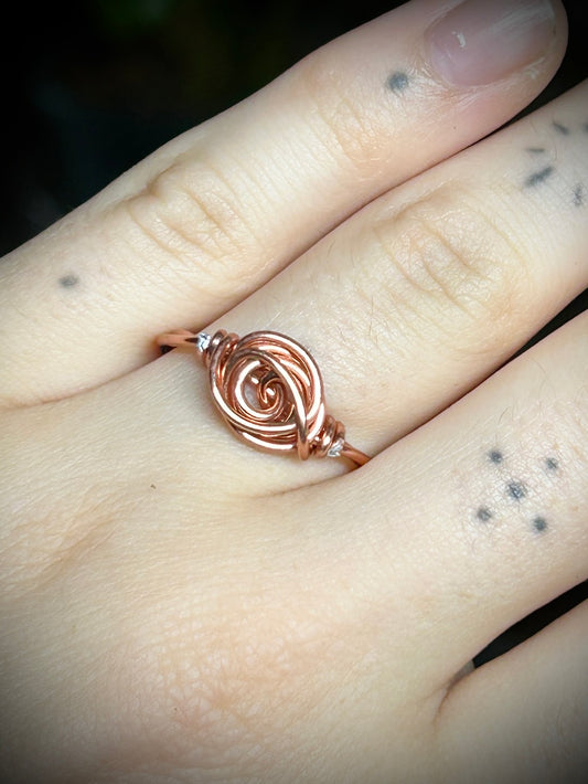 Swirly Rose Gold Ring