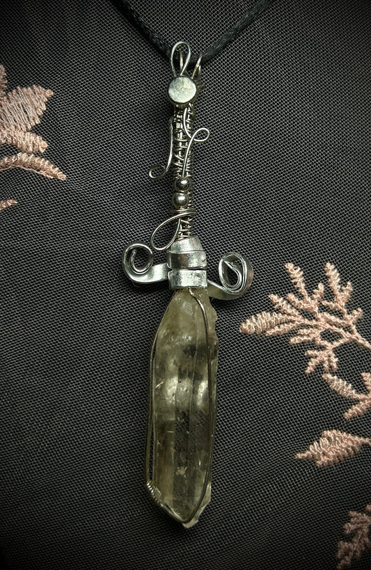 Quartz Sword Necklace
