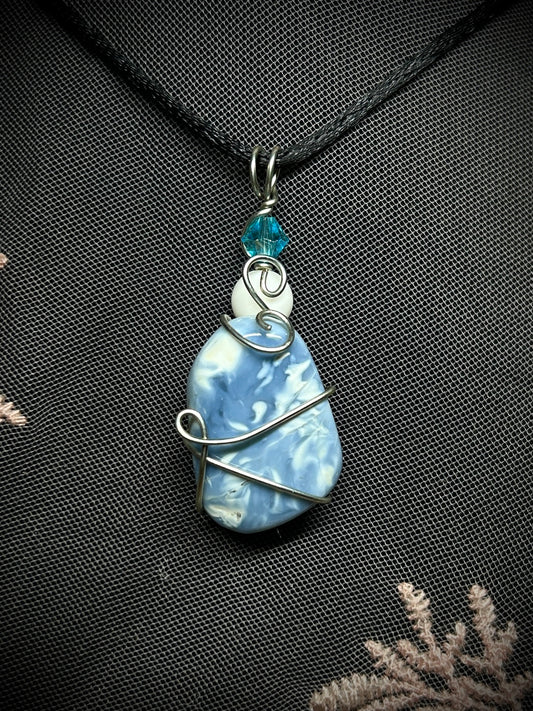 Orea Agate Simple Wrap Necklace