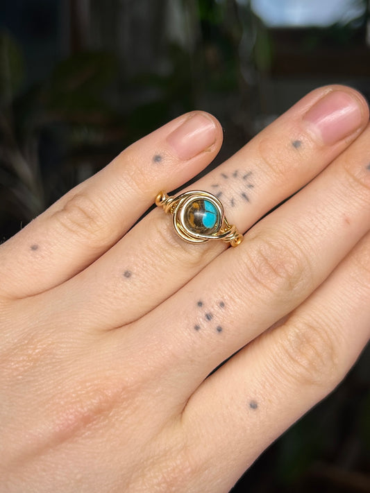 Turquoise Gold Ring