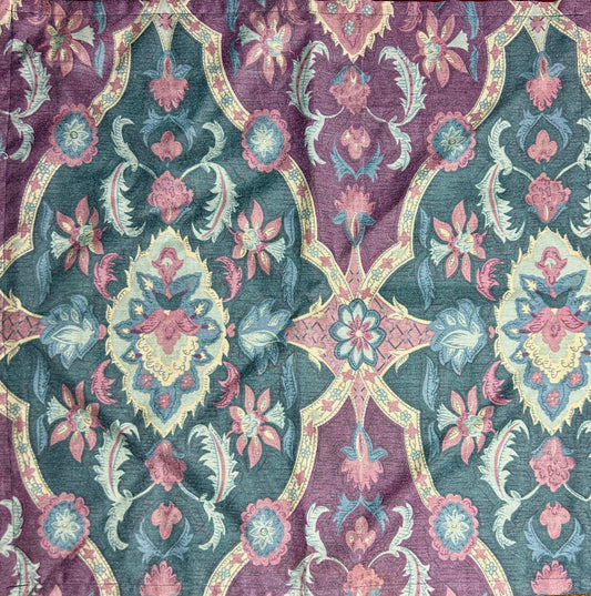 Purple & Blue-Green Ornamental Bandana