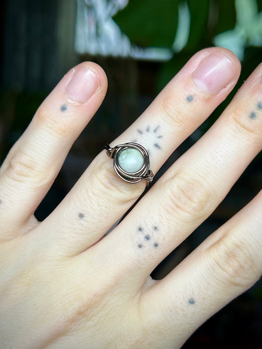 Jasper Dark Silver Ring