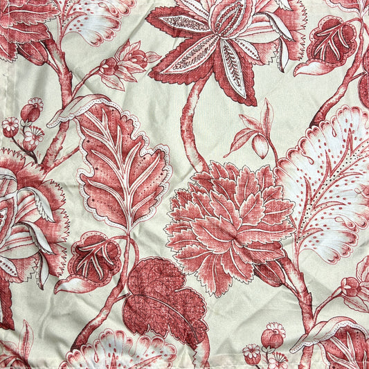 Pink and White Whimsical Leaves and Flowers Bandana