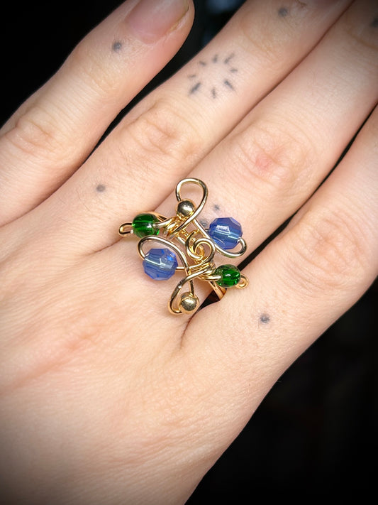 Funky Style Gold Ring