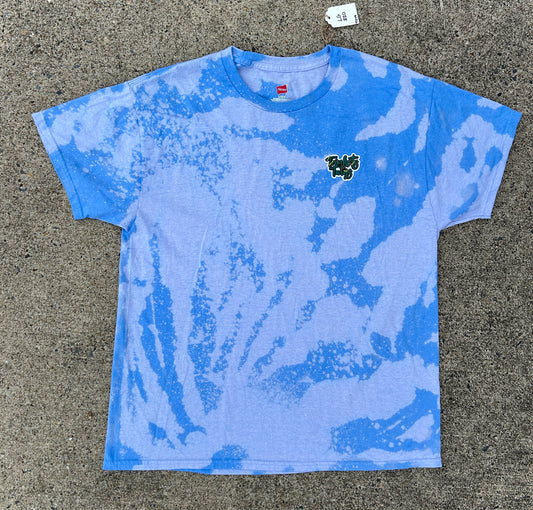 Bright Blue Acid Wash T Shirt