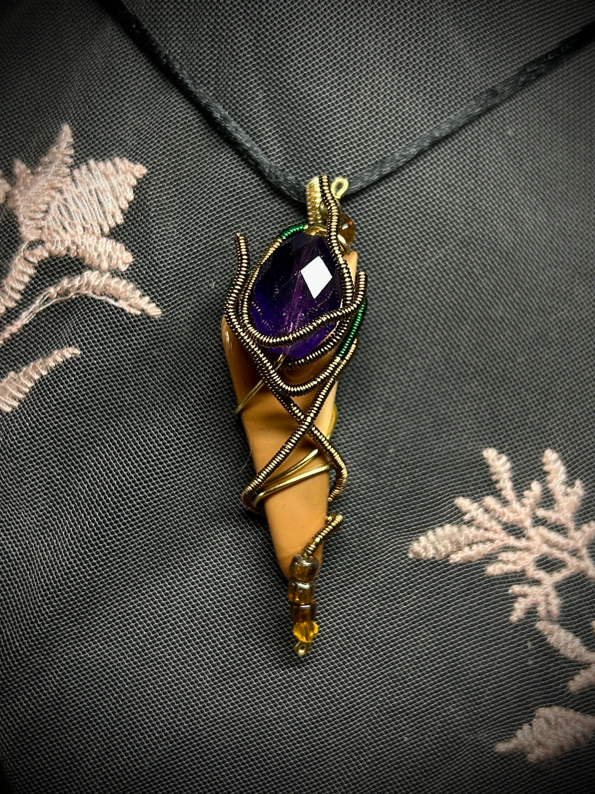 Jasper Wizard Staff Necklace