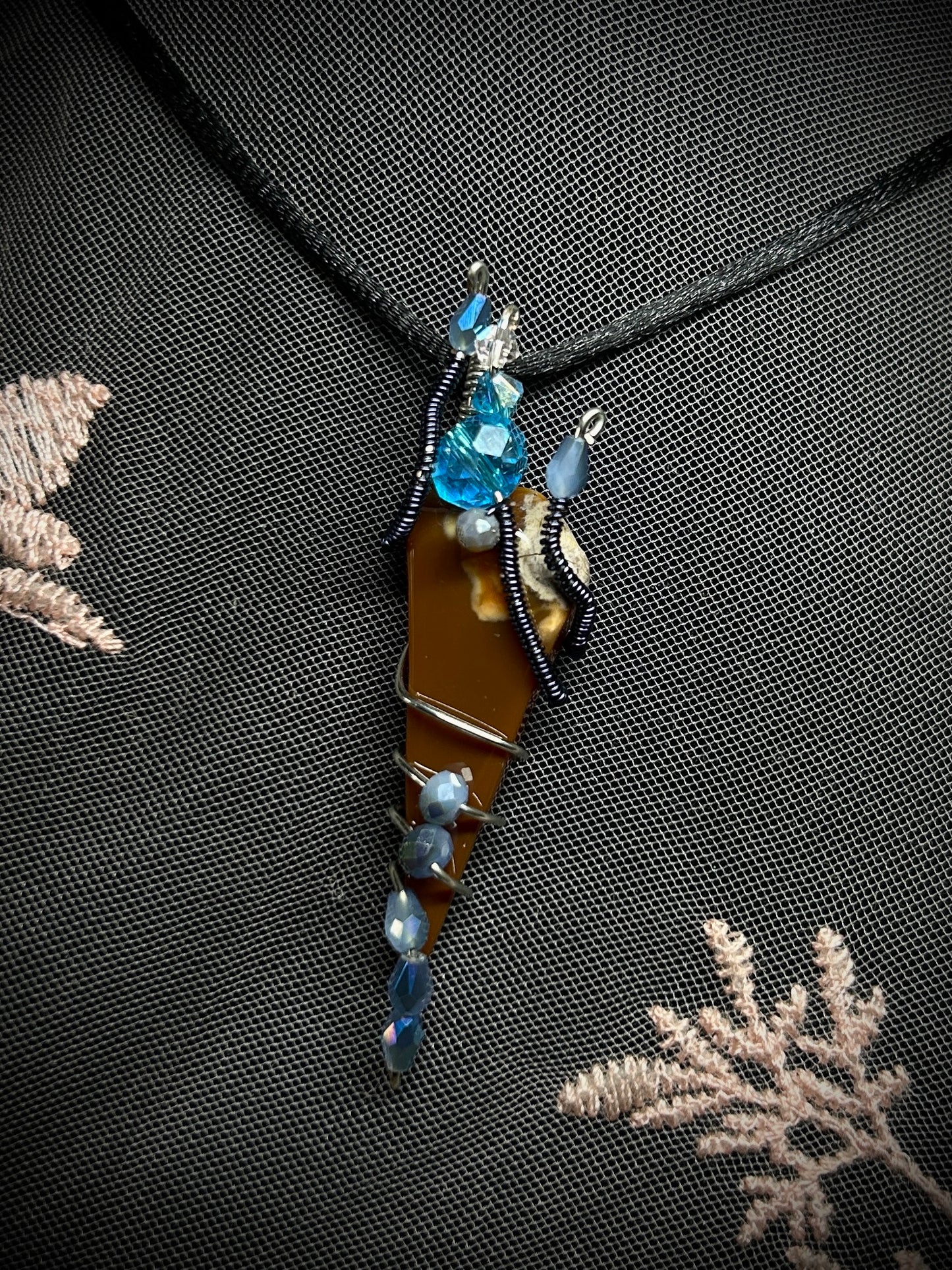 Bruneau Jasper Wizard Scroll Necklace