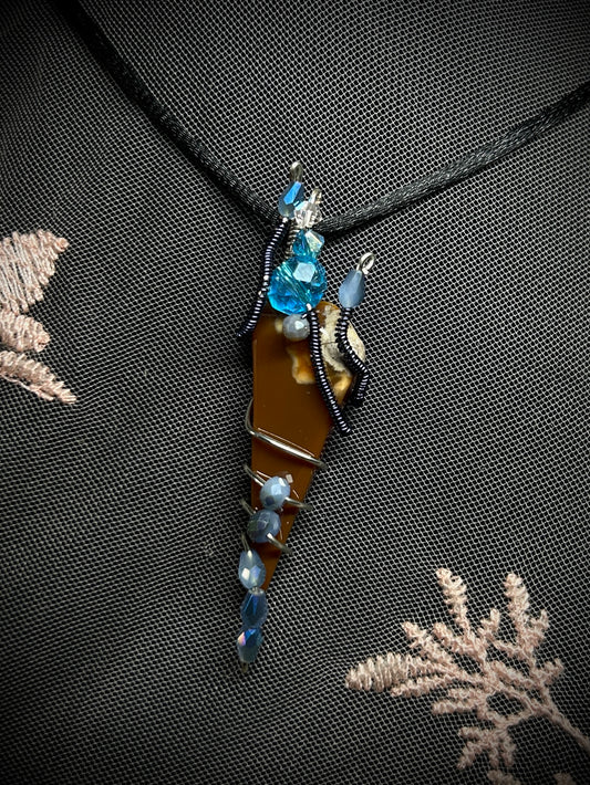 Bruneau Jasper Wizard Scroll Necklace