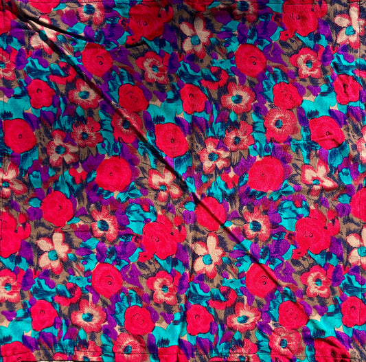 Neon Pink with Teal and Purple Background Bandana