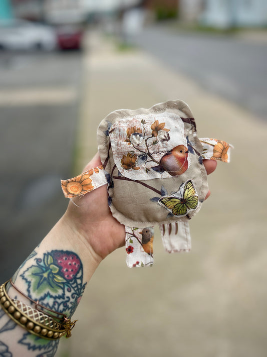 Tweetie; Second-Hand Fabric Plushie