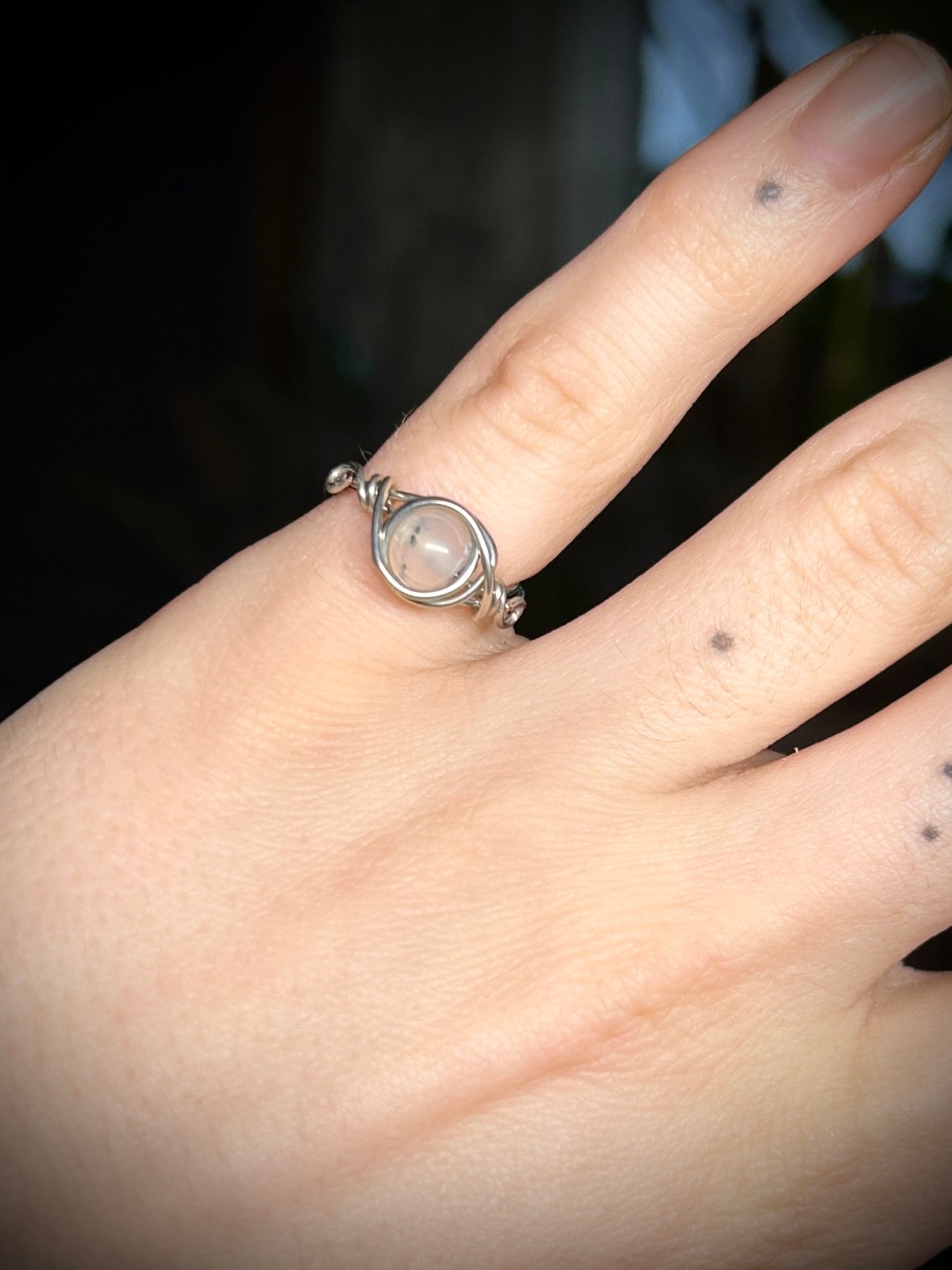 Quartz Silver Ring