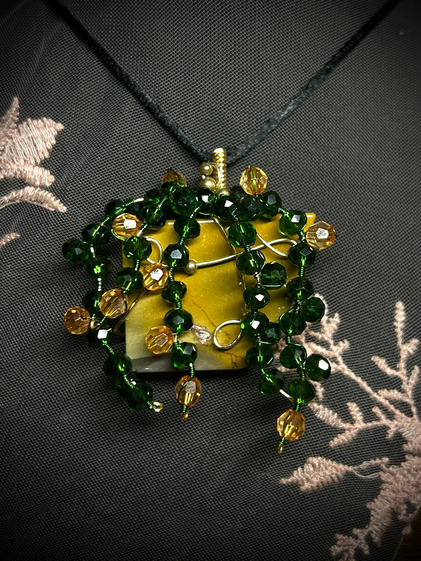 Mookaite Goldfish Plant Necklace