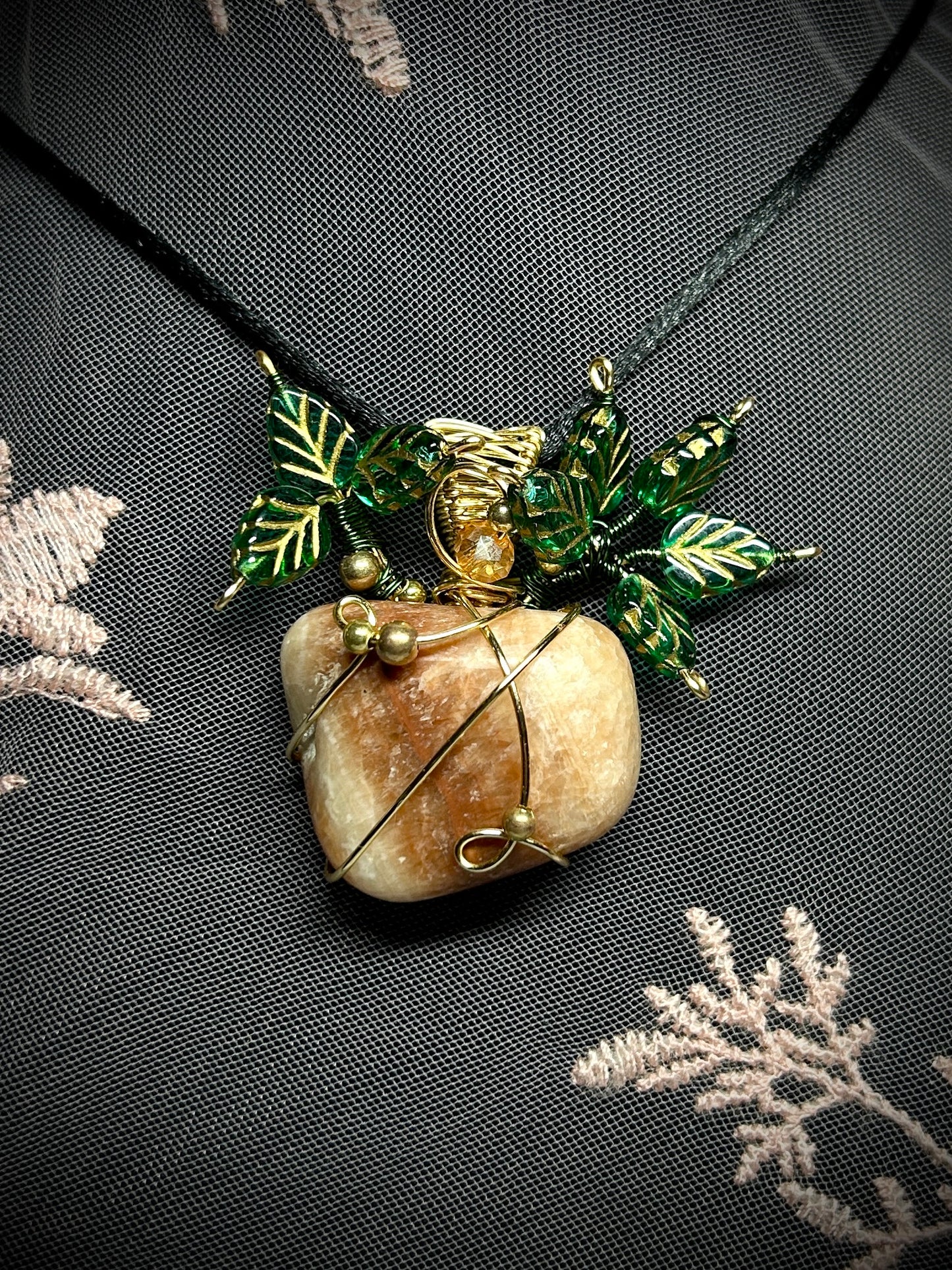 Red Aventurine Money Tree Necklace